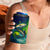 Offshore Fishing Custom 4 in 1 Can Cooler Tumbler Tuna Mahi Mahi and Wahoo in Ocean Wave Design - Wonder Print Shop