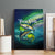 Offshore Fishing Custom Canvas Wall Art Tuna Mahi Mahi and Wahoo in Ocean Wave Design - Wonder Print Shop