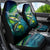 Offshore Fishing Custom Car Seat Cover Tuna Mahi Mahi and Wahoo in Ocean Wave Design - Wonder Print Shop
