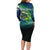 Offshore Fishing Custom Family Matching Long Sleeve Bodycon Dress and Hawaiian Shirt Tuna Mahi Mahi and Wahoo in Ocean Wave Design - Wonder Print Shop