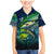 Offshore Fishing Custom Family Matching Mermaid Dress and Hawaiian Shirt Tuna Mahi Mahi and Wahoo in Ocean Wave Design - Wonder Print Shop