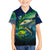 Offshore Fishing Custom Family Matching Off Shoulder Maxi Dress and Hawaiian Shirt Tuna Mahi Mahi and Wahoo in Ocean Wave Design - Wonder Print Shop