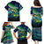 Offshore Fishing Custom Family Matching Puletasi and Hawaiian Shirt Tuna Mahi Mahi and Wahoo in Ocean Wave Design - Wonder Print Shop