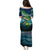 Offshore Fishing Custom Family Matching Puletasi and Hawaiian Shirt Tuna Mahi Mahi and Wahoo in Ocean Wave Design - Wonder Print Shop