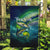 Offshore Fishing Custom Garden Flag Tuna Mahi Mahi and Wahoo in Ocean Wave Design - Wonder Print Shop