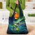 Offshore Fishing Custom Grocery Bag Tuna Mahi Mahi and Wahoo in Ocean Wave Design - Wonder Print Shop