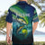 Offshore Fishing Custom Hawaiian Shirt Tuna Mahi Mahi and Wahoo in Ocean Wave Design - Wonder Print Shop
