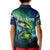 Offshore Fishing Custom Kid Polo Shirt Tuna Mahi Mahi and Wahoo in Ocean Wave Design - Wonder Print Shop