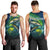 Offshore Fishing Custom Men Tank Top Tuna Mahi Mahi and Wahoo in Ocean Wave Design - Wonder Print Shop