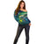 Offshore Fishing Custom Off Shoulder Sweater Tuna Mahi Mahi and Wahoo in Ocean Wave Design - Wonder Print Shop