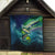 Offshore Fishing Custom Quilt Tuna Mahi Mahi and Wahoo in Ocean Wave Design - Wonder Print Shop