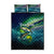 Offshore Fishing Custom Quilt Bed Set Tuna Mahi Mahi and Wahoo in Ocean Wave Design - Wonder Print Shop