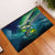 Offshore Fishing Custom Rubber Doormat Tuna Mahi Mahi and Wahoo in Ocean Wave Design - Wonder Print Shop