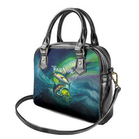 Offshore Fishing Custom Shoulder Handbag Tuna Mahi Mahi and Wahoo in Ocean Wave Design - Wonder Print Shop