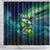 Offshore Fishing Custom Shower Curtain Tuna Mahi Mahi and Wahoo in Ocean Wave Design - Wonder Print Shop