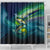 Offshore Fishing Custom Shower Curtain Tuna Mahi Mahi and Wahoo in Ocean Wave Design - Wonder Print Shop