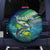 Offshore Fishing Custom Spare Tire Cover Tuna Mahi Mahi and Wahoo in Ocean Wave Design - Wonder Print Shop