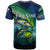 Offshore Fishing Custom T Shirt Tuna Mahi Mahi and Wahoo in Ocean Wave Design - Wonder Print Shop