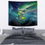 Offshore Fishing Custom Tapestry Tuna Mahi Mahi and Wahoo in Ocean Wave Design - Wonder Print Shop