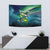 Offshore Fishing Custom Tapestry Tuna Mahi Mahi and Wahoo in Ocean Wave Design - Wonder Print Shop