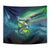 Offshore Fishing Custom Tapestry Tuna Mahi Mahi and Wahoo in Ocean Wave Design - Wonder Print Shop