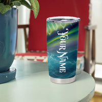 Offshore Fishing Custom Tumbler Cup Tuna Mahi Mahi and Wahoo in Ocean Wave Design - Wonder Print Shop