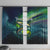 Offshore Fishing Custom Window Curtain Tuna Mahi Mahi and Wahoo in Ocean Wave Design - Wonder Print Shop