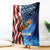 American Flag Bass Fishing Graphic Blanket Patriotic Fish and Starry Galaxy Background - Wonder Print Shop