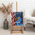 American Flag Bass Fishing Graphic Canvas Wall Art Patriotic Fish and Starry Galaxy Background - Wonder Print Shop