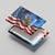 American Flag Bass Fishing Graphic Canvas Wall Art Patriotic Fish and Starry Galaxy Background - Wonder Print Shop