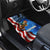 American Flag Bass Fishing Graphic Car Mats Patriotic Fish and Starry Galaxy Background - Wonder Print Shop