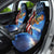 American Flag Bass Fishing Graphic Car Seat Cover Patriotic Fish and Starry Galaxy Background - Wonder Print Shop