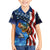 American Flag Bass Fishing Graphic Hawaiian Shirt Patriotic Fish and Starry Galaxy Background - Wonder Print Shop