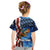 American Flag Bass Fishing Graphic Kid T Shirt Patriotic Fish and Starry Galaxy Background - Wonder Print Shop