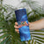 American Flag Bass Fishing Graphic Skinny Tumbler Patriotic Fish and Starry Galaxy Background - Wonder Print Shop