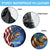 American Flag Bass Fishing Graphic Spare Tire Cover Patriotic Fish and Starry Galaxy Background - Wonder Print Shop