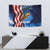 American Flag Bass Fishing Graphic Tapestry Patriotic Fish and Starry Galaxy Background - Wonder Print Shop