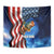 American Flag Bass Fishing Graphic Tapestry Patriotic Fish and Starry Galaxy Background - Wonder Print Shop