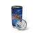 American Flag Bass Fishing Graphic Tumbler Cup Patriotic Fish and Starry Galaxy Background - Wonder Print Shop
