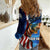 American Flag Bass Fishing Graphic Women Casual Shirt Patriotic Fish and Starry Galaxy Background - Wonder Print Shop