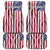 Fishing Fish Hook American Flag Car Mats Custom Name Graphic in Patriotic Striped Theme - Wonder Print Shop