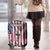 Fishing Fish Hook American Flag Luggage Cover Custom Name Graphic in Patriotic Striped Theme - Wonder Print Shop