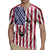 Fishing Fish Hook American Flag Rugby Jersey Custom Name Graphic in Patriotic Striped Theme - Wonder Print Shop