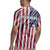 Fishing Fish Hook American Flag Rugby Jersey Custom Name Graphic in Patriotic Striped Theme - Wonder Print Shop