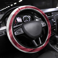 Fishing Fish Hook American Flag Steering Wheel Cover Name Graphic in Patriotic Striped Theme - Wonder Print Shop