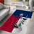 Texas Flag Fishing Area Rug Hook and Fish Illustration and Custom Name Detail - Wonder Print Shop