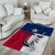 Texas Flag Fishing Area Rug Hook and Fish Illustration and Custom Name Detail - Wonder Print Shop