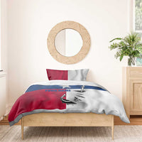 Texas Flag Fishing Bedding Set Hook and Fish Illustration and Custom Name Detail - Wonder Print Shop