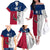 Texas Flag Fishing Family Matching Off The Shoulder Long Sleeve Dress and Hawaiian Shirt Hook and Fish Illustration and Custom Name Detail - Wonder Print Shop