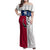 Texas Flag Fishing Family Matching Off Shoulder Maxi Dress and Hawaiian Shirt Hook and Fish Illustration and Custom Name Detail - Wonder Print Shop